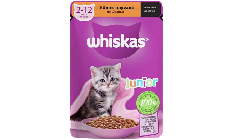 WHİSKAS POUCH KÜMES HAYVANLI JUNİOR 85 GR